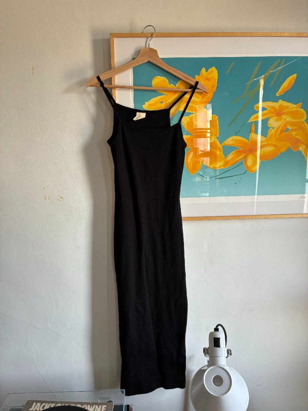 NU SWIM DRESS BLACK 100% COTTON  SMALL